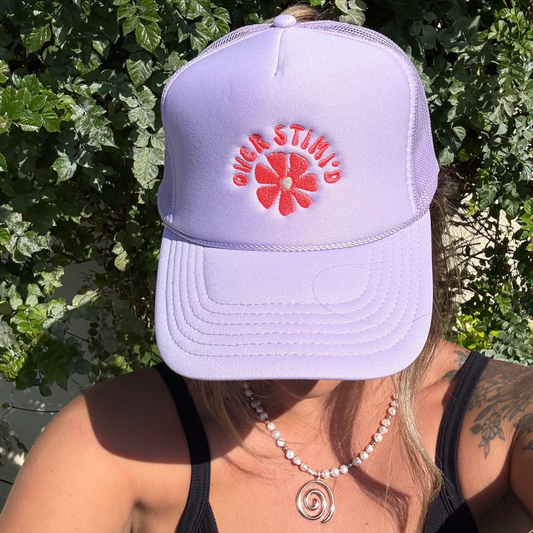 Over Stimi'd Lavender Trucker Hat